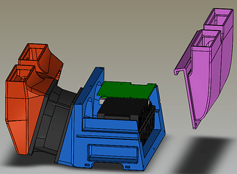 Miner ducting exploded view