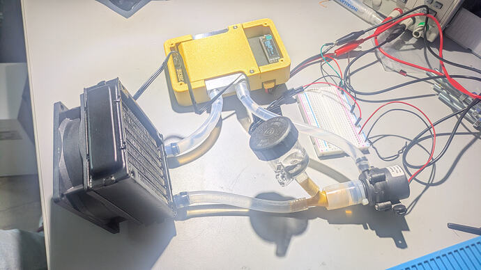 First hydro loop attempt/pump test 2